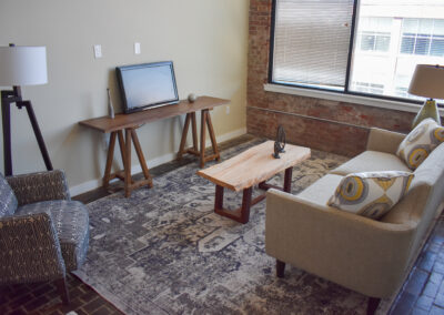 Living Room - West Reading Apartments for Rent | Lofts @ Narrow