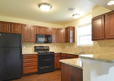 Harrisburg apartments for rent. Kitchen in apartment at the reserve at river's edge.