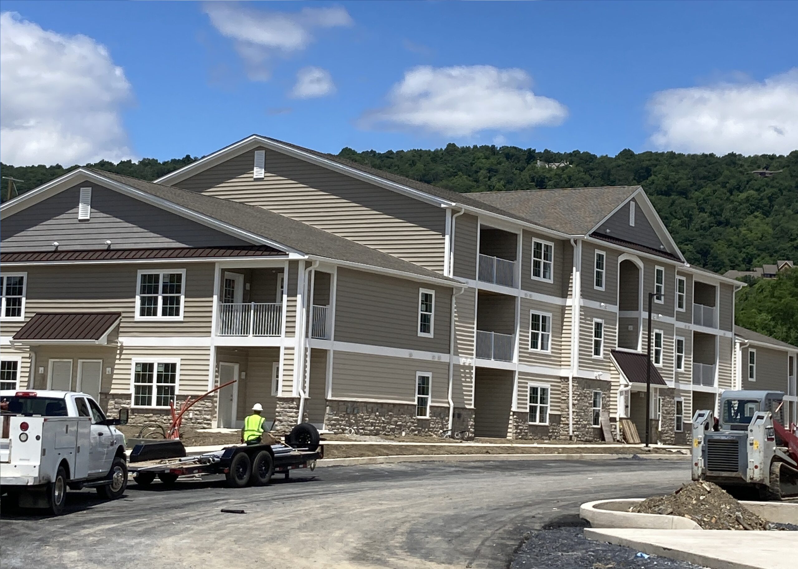 Harrisburg Apartments for rent. Construction of The Reserve at River's Edge in Harrisburg Pa.